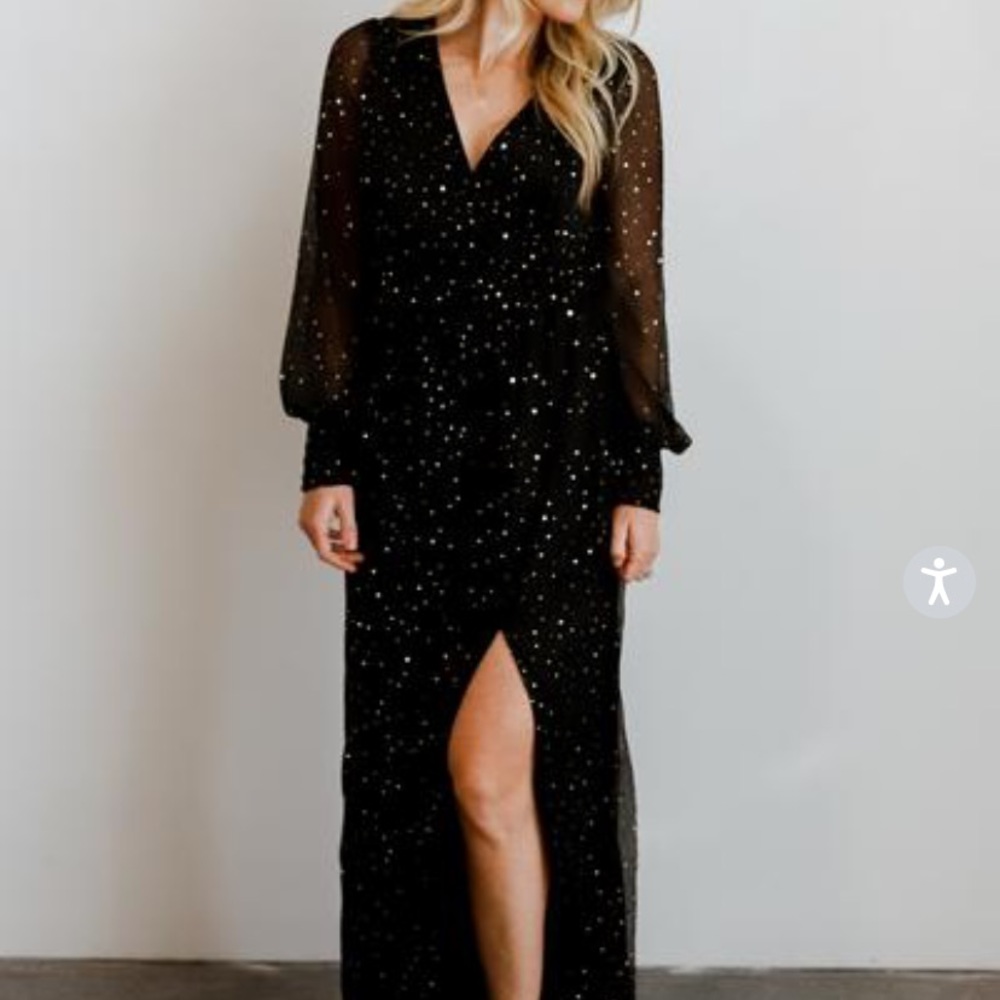 Abigail Black Sparkle Gown - Baltic Born - Size L